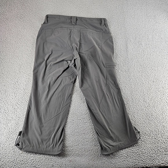 Eddie Bauer Travex Capri Pants Womens 2 Gray Outdoor Hiking - Picture 11 of 14